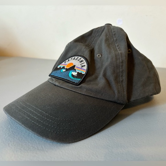 PATAGONIA a BOARDIE BADGE Surf ORGANIC COTTON Canvas TRAD CAP HAT One size - Picture 2 of 6